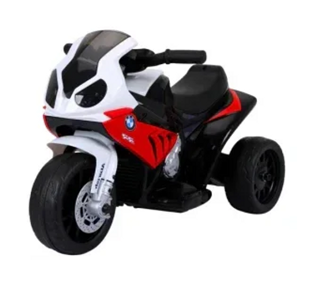 Motocicleta electrica pentru copii BMW S1000RR, 69x44x36.5 cm, varsta 1.5-4 ani, roti si scaun din plastic, putere 25W - Rosu - Bebeboo - Totul pentru copii. Jucării, Hăinuțe, Perne, Mobilier, Textile