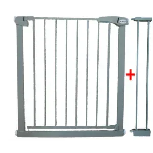 Poarta de siguranta din metal 79-94 cm R-Sport S1 - Gri - Bebeboo - Totul pentru copii. Jucării, Hăinuțe, Perne, Mobilier, Textile