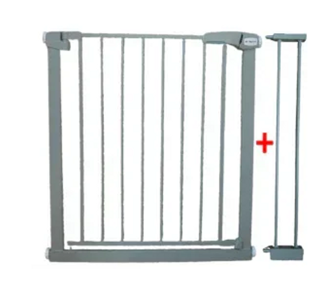 Poarta de siguranta din metal 79-94 cm R-Sport S1 - Gri - Bebeboo - Totul pentru copii. Jucării, Hăinuțe, Perne, Mobilier, Textile