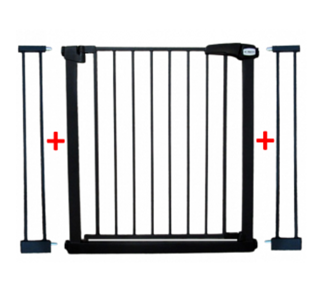 Poarta de siguranta din metal 79-105 cm R-Sport S2 - Negru