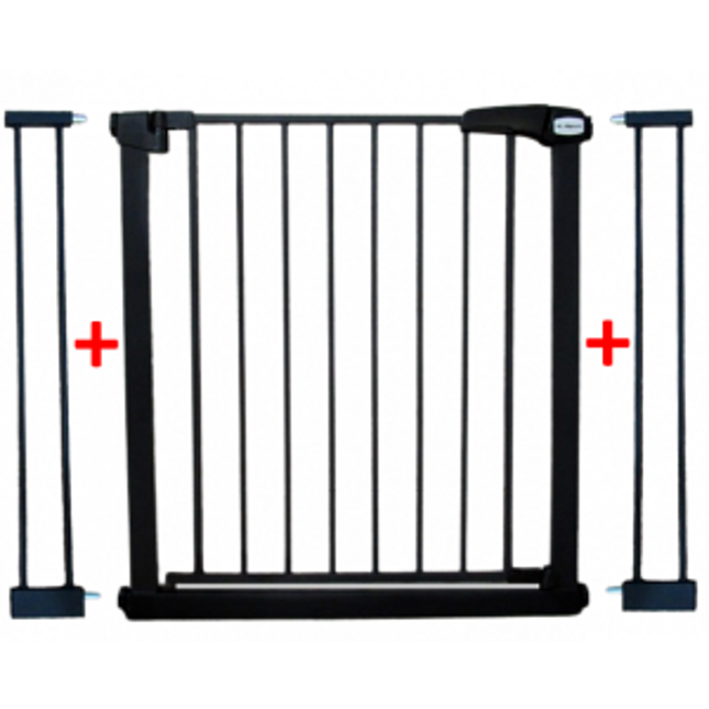 Poarta de siguranta din metal 79-105 cm R-Sport S2 - Negru