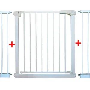 Poarta de siguranta din metal 79-105 cm R-Sport S2 - Alb - Bebeboo - Totul pentru copii. Jucării, Hăinuțe, Perne, Mobilier, Textile