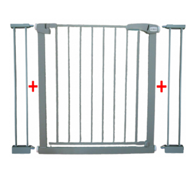 Poarta de siguranta din metal 79-105 cm R-Sport S2 - Gri
