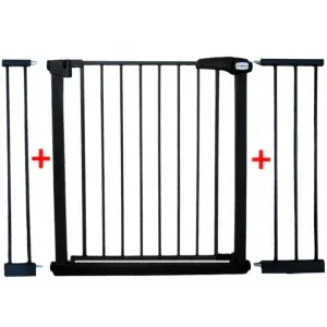 Poarta de siguranta din metal 79-115 cm R-Sport S3 - Negru - Bebeboo - Totul pentru copii. Jucării, Hăinuțe, Perne, Mobilier, Textile