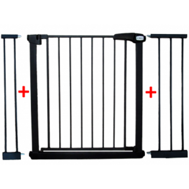 Poarta de siguranta din metal 79-115 cm R-Sport S3 - Negru