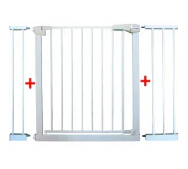 Poarta de siguranta din metal 79-115 cm R-Sport S3 - Alb - Bebeboo - Totul pentru copii. Jucării, Hăinuțe, Perne, Mobilier, Textile