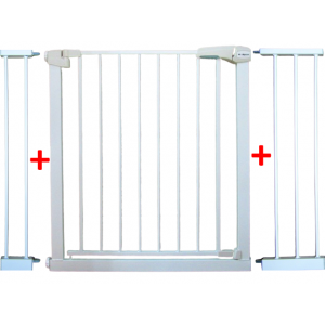 Poarta de siguranta din metal 79-115 cm R-Sport S3 - Alb
