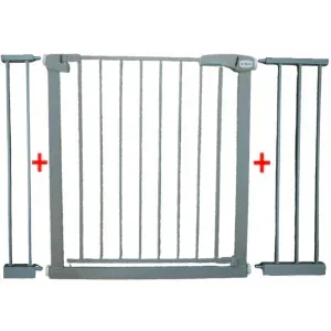 Poarta de siguranta din metal 79-115 cm R-Sport S3 - Gri - Bebeboo - Totul pentru copii. Jucării, Hăinuțe, Perne, Mobilier, Textile