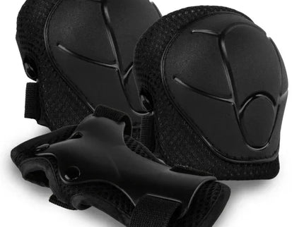 Set de protectie pentru copii, cotiere si genunchiere, marimea S, Kidwell TRIX - Black - Bebeboo - Totul pentru copii. Jucării, Hăinuțe, Perne, Mobilier, Textile