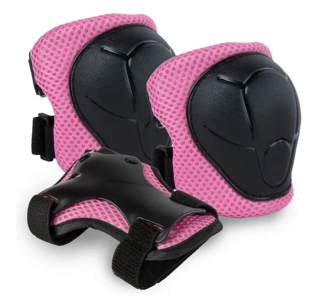 Set de protectie pentru copii, cotiere si genunchiere, marimea M, Kidwell TRIX - Pink - Bebeboo - Totul pentru copii. Jucării, Hăinuțe, Perne, Mobilier, Textile