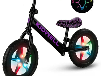 Bicicleta fara pedale cu LED Kidwell REBEL - Neon Pink - Bebeboo - Totul pentru copii. Jucării, Hăinuțe, Perne, Mobilier, Textile