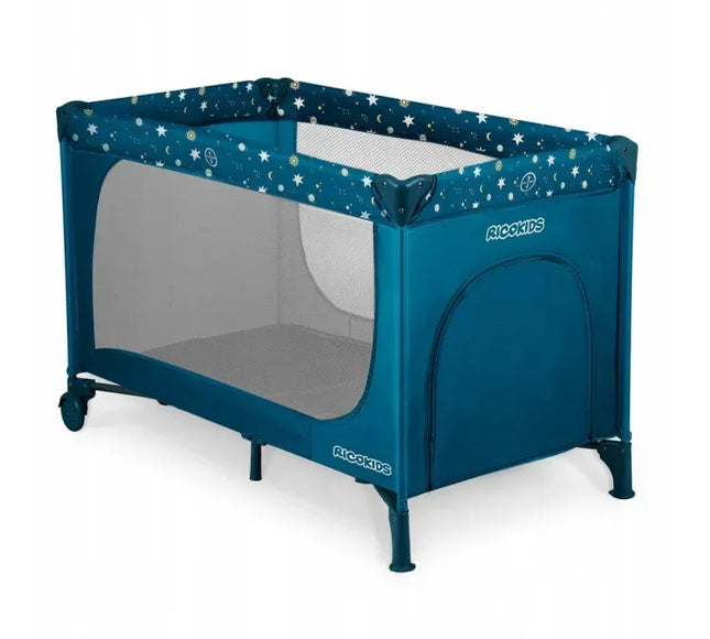 Patut pliabil 125 x 65 x 78 cm Ricokids RK-240 - Bleumarin - Bebeboo - Totul pentru copii. Jucării, Hăinuțe, Perne, Mobilier, Textile