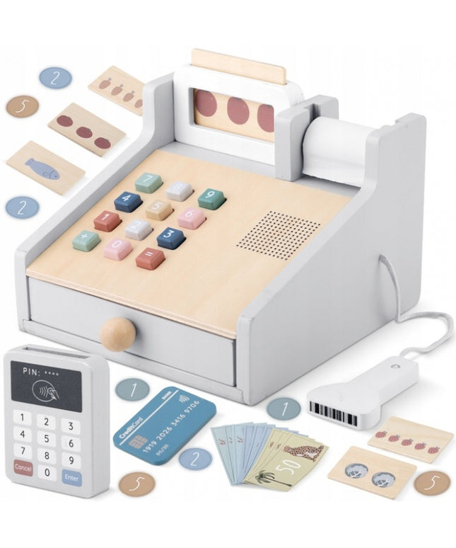 Casa de marcat din lemn pentru copii Nukido NK-863