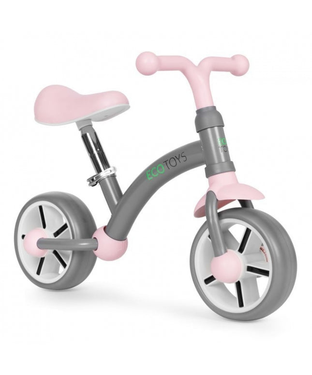 Bicicleta fara pedale pentru copii Ecotoys LC-V1252 - Gri-Roz