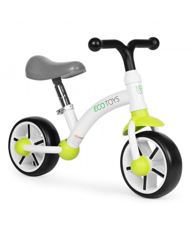 Bicicleta fara pedale pentru copii Ecotoys LC-V1252 - Verde-Alb