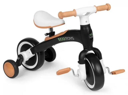 Bicicleta cu pedale 3 in 1 si roti ajutatoare Ecotoys LC-V1359 - Negru - Bebeboo - Totul pentru copii. Jucării, Hăinuțe, Perne, Mobilier, Textile