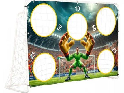 Poarta de fotbal 180 x 122 cm cu covoras de antrenament Ecotoys DS58010+M - Bebeboo - Totul pentru copii. Jucării, Hăinuțe, Perne, Mobilier, Textile