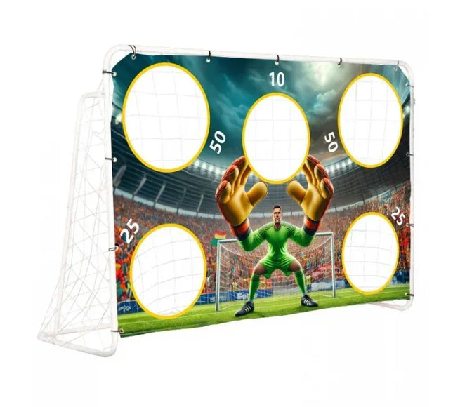 Poarta de fotbal 180 x 122 cm cu covoras de antrenament Ecotoys DS58010+M - Bebeboo - Totul pentru copii. Jucării, Hăinuțe, Perne, Mobilier, Textile