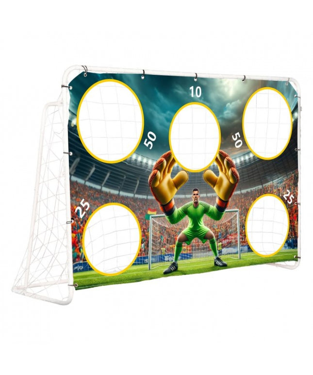 Poarta de fotbal 180 x 122 cm cu covoras de antrenament Ecotoys DS58010+M
