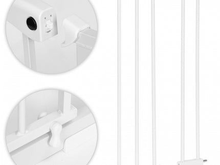 Poarta de siguranta 74-105 cm Ecotoys SG-012-W - Alb