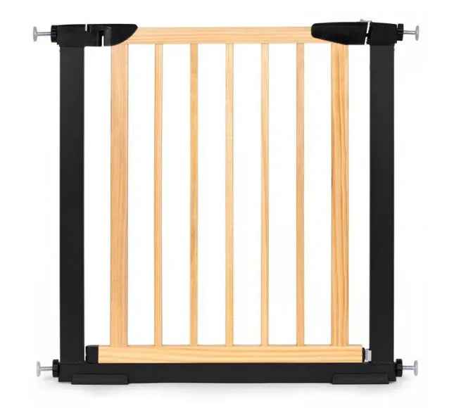 Poarta de siguranta 74-80 cm Ecotoys SF-011A-BC - Lemn Metal - Bebeboo - Totul pentru copii. Jucării, Hăinuțe, Perne, Mobilier, Textile