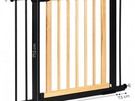 Poarta de siguranta 74-100 cm Ecotoys SF-011-BC - Lemn Metal