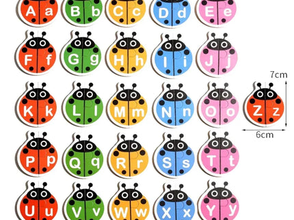 Joc de asociere litere, 26 gârgârițe colorate - Bebeboo - Totul pentru copii. Jucării, Hăinuțe, Perne, Mobilier, Textile
