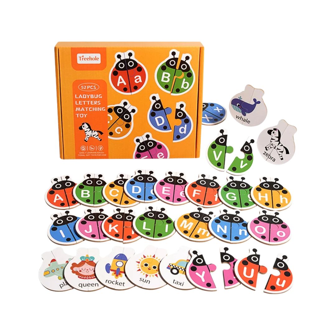 Joc de asociere litere, 26 gârgârițe colorate