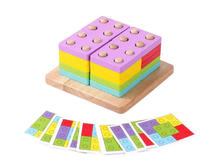 Joc de logică „Logic Square” cu forme geometrice - Bebeboo - Totul pentru copii. Jucării, Hăinuțe, Perne, Mobilier, Textile