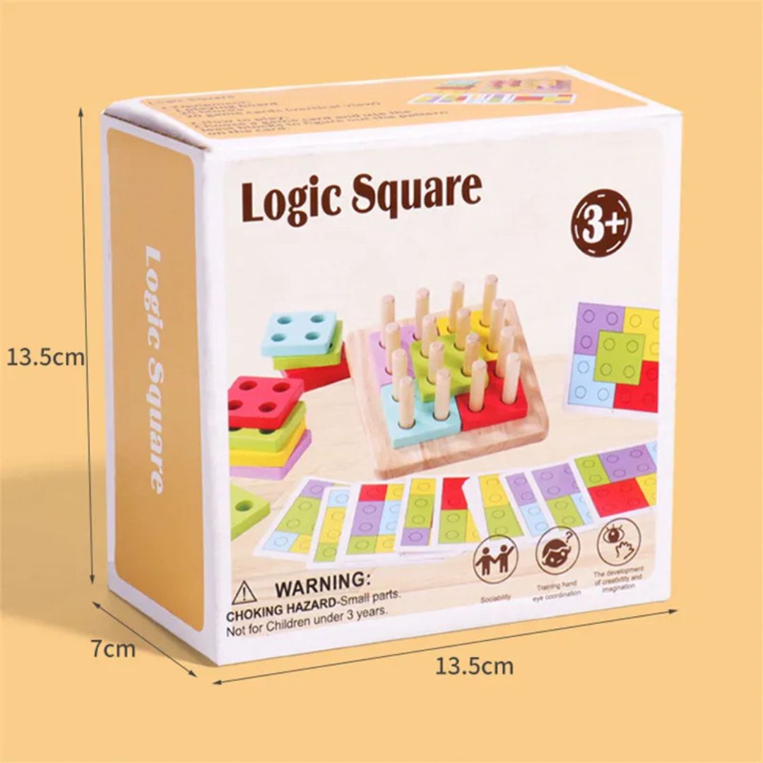 Joc de logică „Logic Square” cu forme geometrice