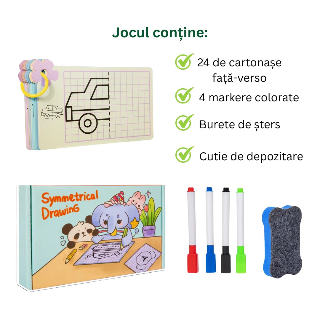 Desenează simetric, joc educativ