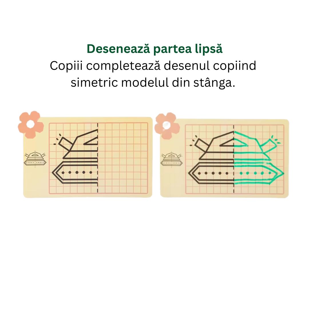 Desenează simetric, joc educativ