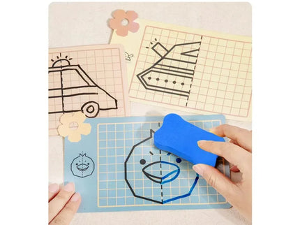 Desenează simetric, joc educativ - Bebeboo - Totul pentru copii. Jucării, Hăinuțe, Perne, Mobilier, Textile