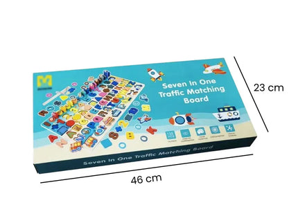 Joc educativ Montessori 7 în 1 din lemn - Bebeboo - Totul pentru copii. Jucării, Hăinuțe, Perne, Mobilier, Textile