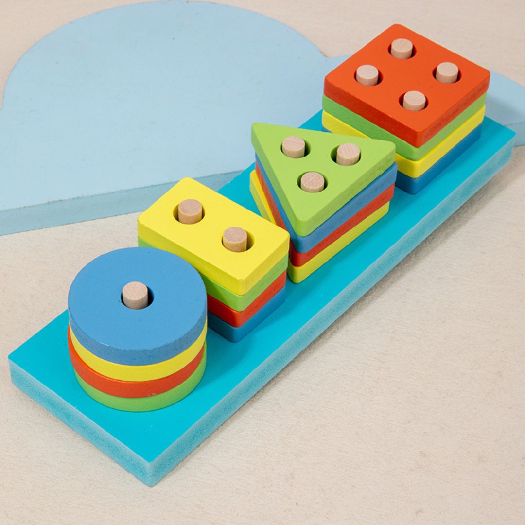 Joc de învățare forme și culori – Sortator dreptunghiular