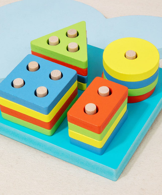 Joc de învățare forme și culori – Sortator Pătrat