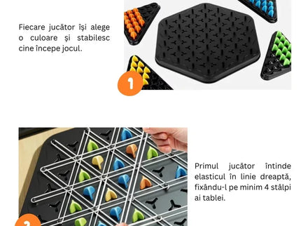 Joc de logică și strategie cu triunghiuri, 5 ani+ - Bebeboo - Totul pentru copii. Jucării, Hăinuțe, Perne, Mobilier, Textile