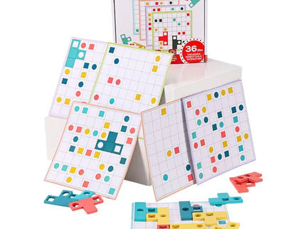 Joc de logică Montessori, Tetris T-Paired - Bebeboo - Totul pentru copii. Jucării, Hăinuțe, Perne, Mobilier, Textile