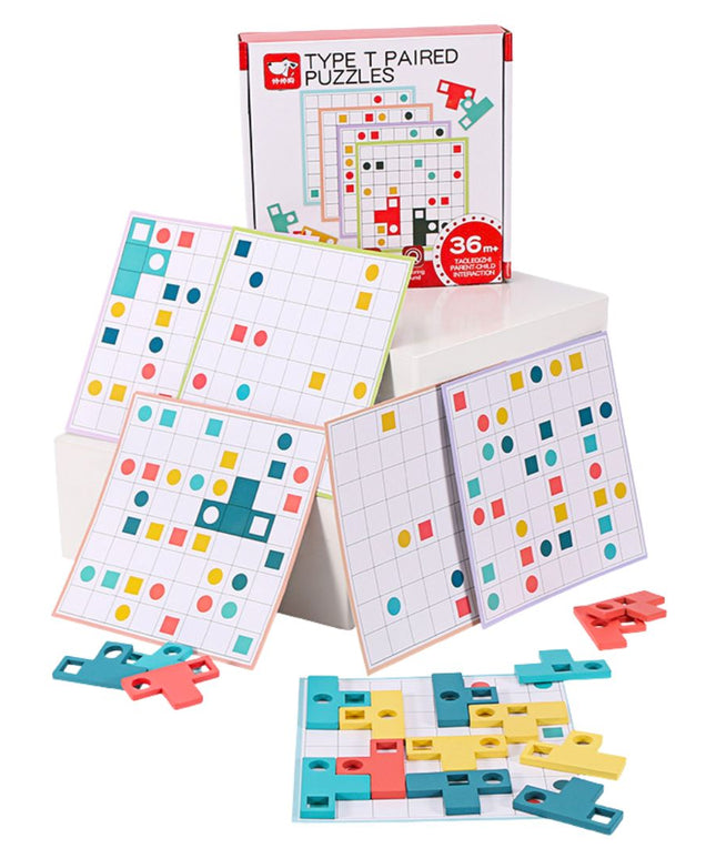 Joc de logică Montessori, Tetris T-Paired