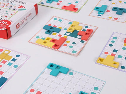 Joc de logică Montessori, Tetris T-Paired - Bebeboo - Totul pentru copii. Jucării, Hăinuțe, Perne, Mobilier, Textile