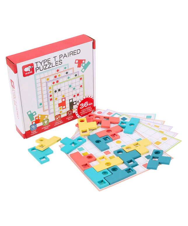 Joc de logică Montessori, Tetris T-Paired