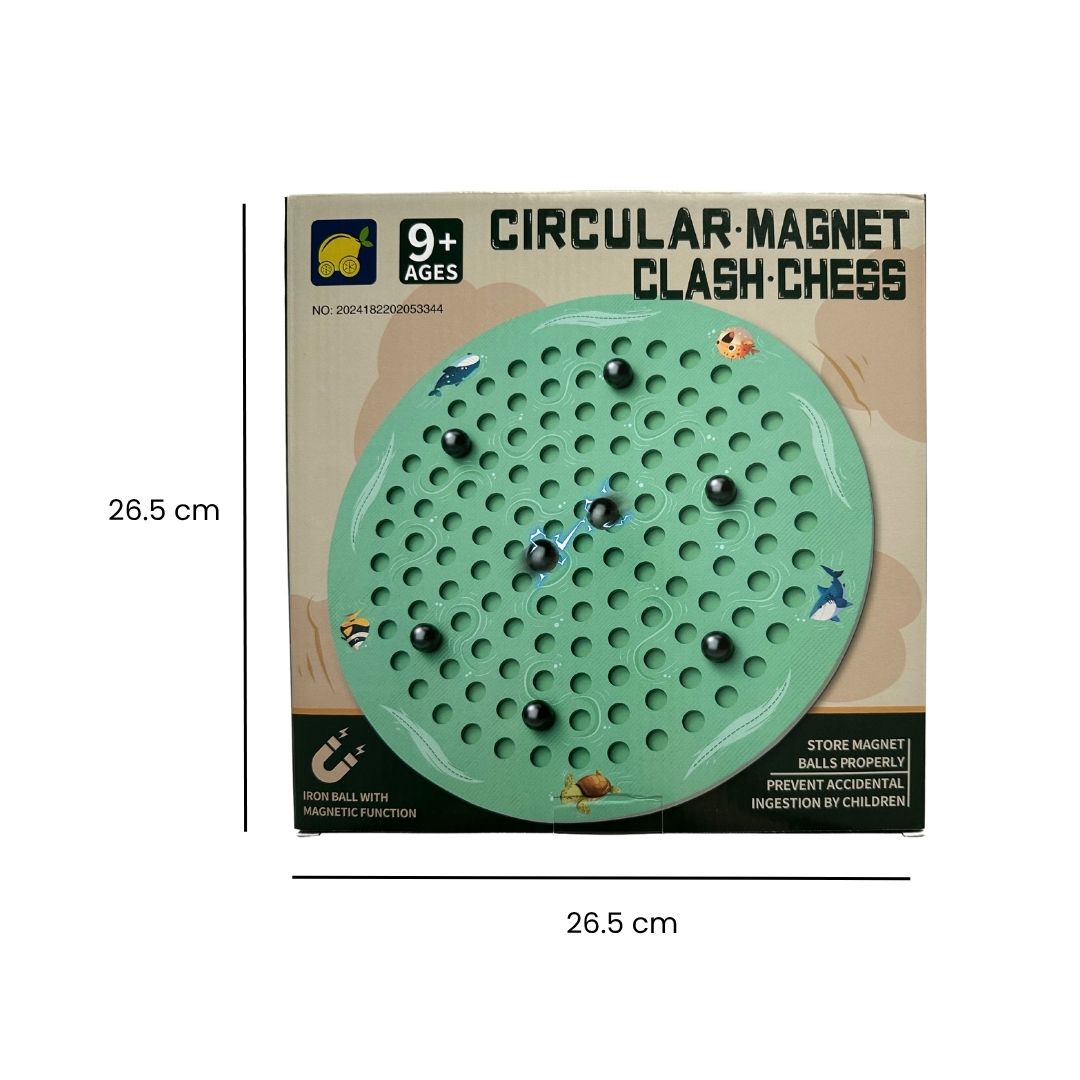 Joc de șah magnetic – tablă circulară cu 20 de bile