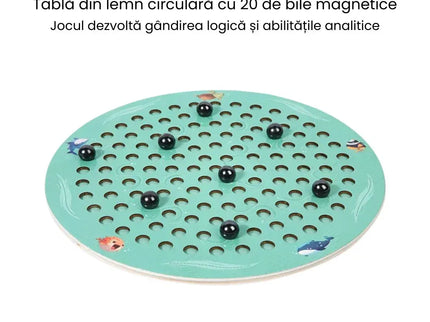 Joc de șah magnetic – tablă circulară cu 20 de bile - Bebeboo - Totul pentru copii. Jucării, Hăinuțe, Perne, Mobilier, Textile