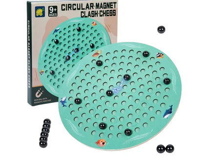 Joc de șah magnetic – tablă circulară cu 20 de bile - Bebeboo - Totul pentru copii. Jucării, Hăinuțe, Perne, Mobilier, Textile