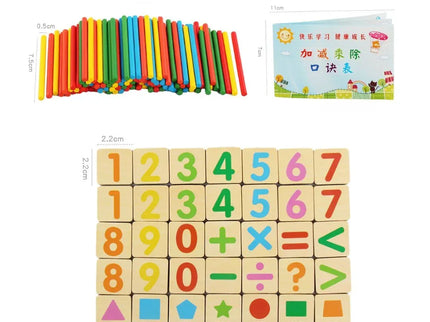 Joc matematic cu bețișoare, 3 ani+ - Bebeboo - Totul pentru copii. Jucării, Hăinuțe, Perne, Mobilier, Textile