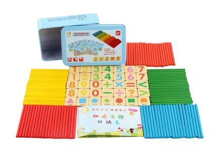 Joc matematic cu bețișoare, 3 ani+ - Bebeboo - Totul pentru copii. Jucării, Hăinuțe, Perne, Mobilier, Textile