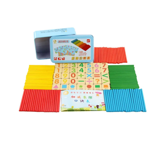 Joc matematic cu bețișoare, 3 ani+ - Bebeboo - Totul pentru copii. Jucării, Hăinuțe, Perne, Mobilier, Textile