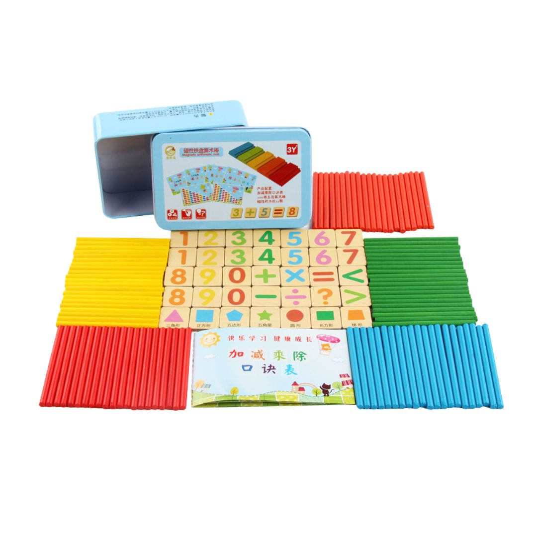 Joc matematic cu bețișoare, 3 ani+