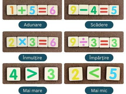 Joc matematic cu bețișoare, 3 ani+ - Bebeboo - Totul pentru copii. Jucării, Hăinuțe, Perne, Mobilier, Textile