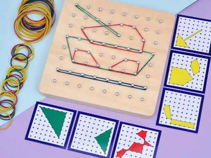 Joc Montessori cu Elastice și Carduri - Bebeboo - Totul pentru copii. Jucării, Hăinuțe, Perne, Mobilier, Textile
